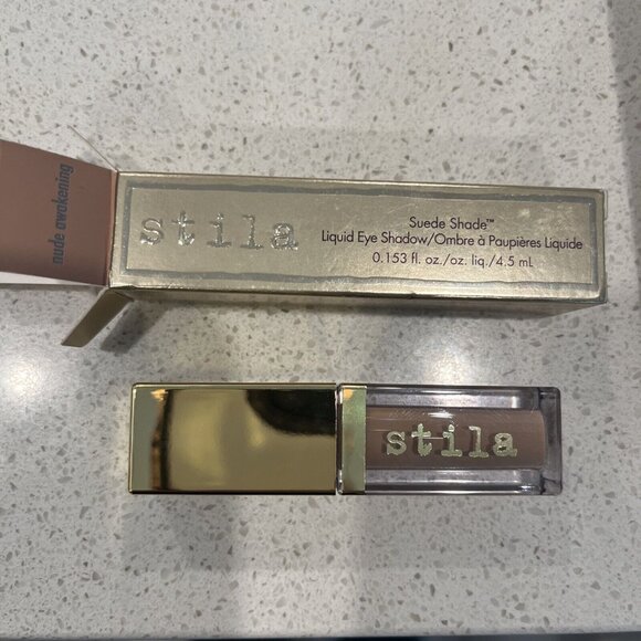 Stila SUEDE SHADE Liquid Eye Shadow NUDE AWAKENING 0.153 oz NIB - Picture 1 of 6